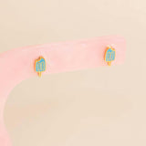 Blue Popsicle Mini Stud Earrings