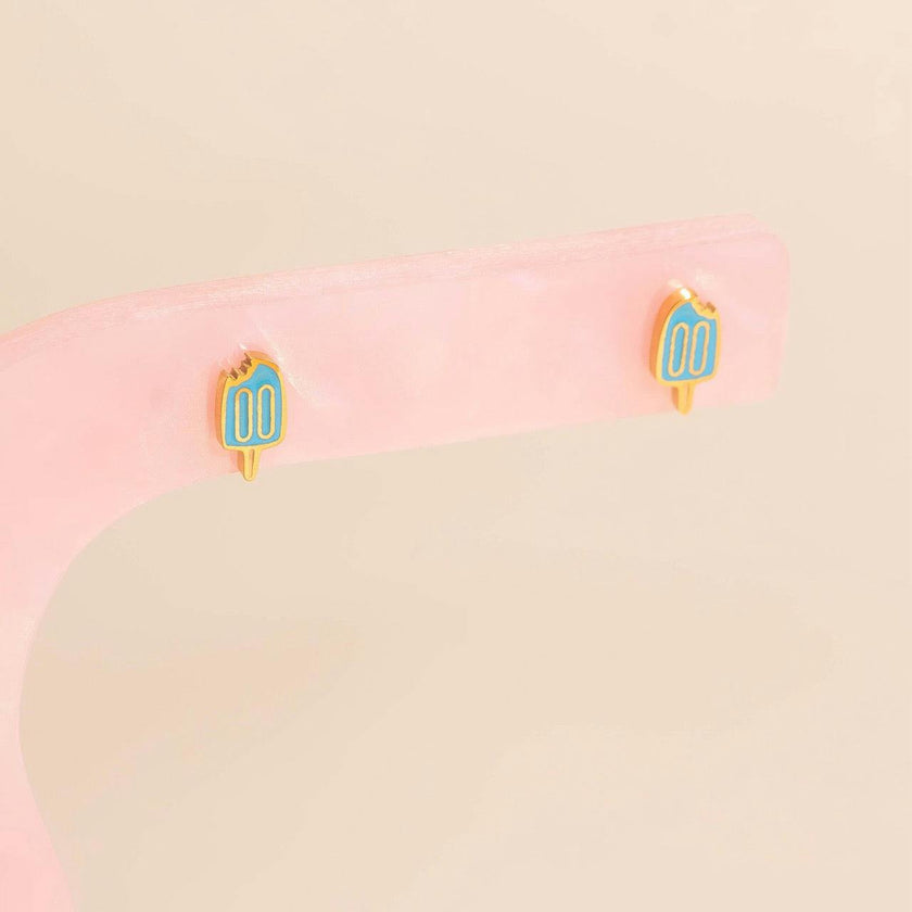 Blue Popsicle Mini Stud Earrings
