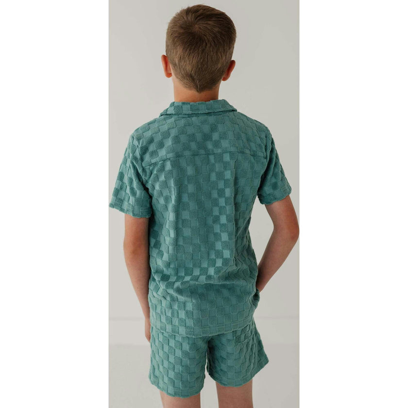 Boy's Terry Button Top