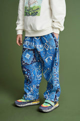 CARPET CORDUROY PANTS BLUE