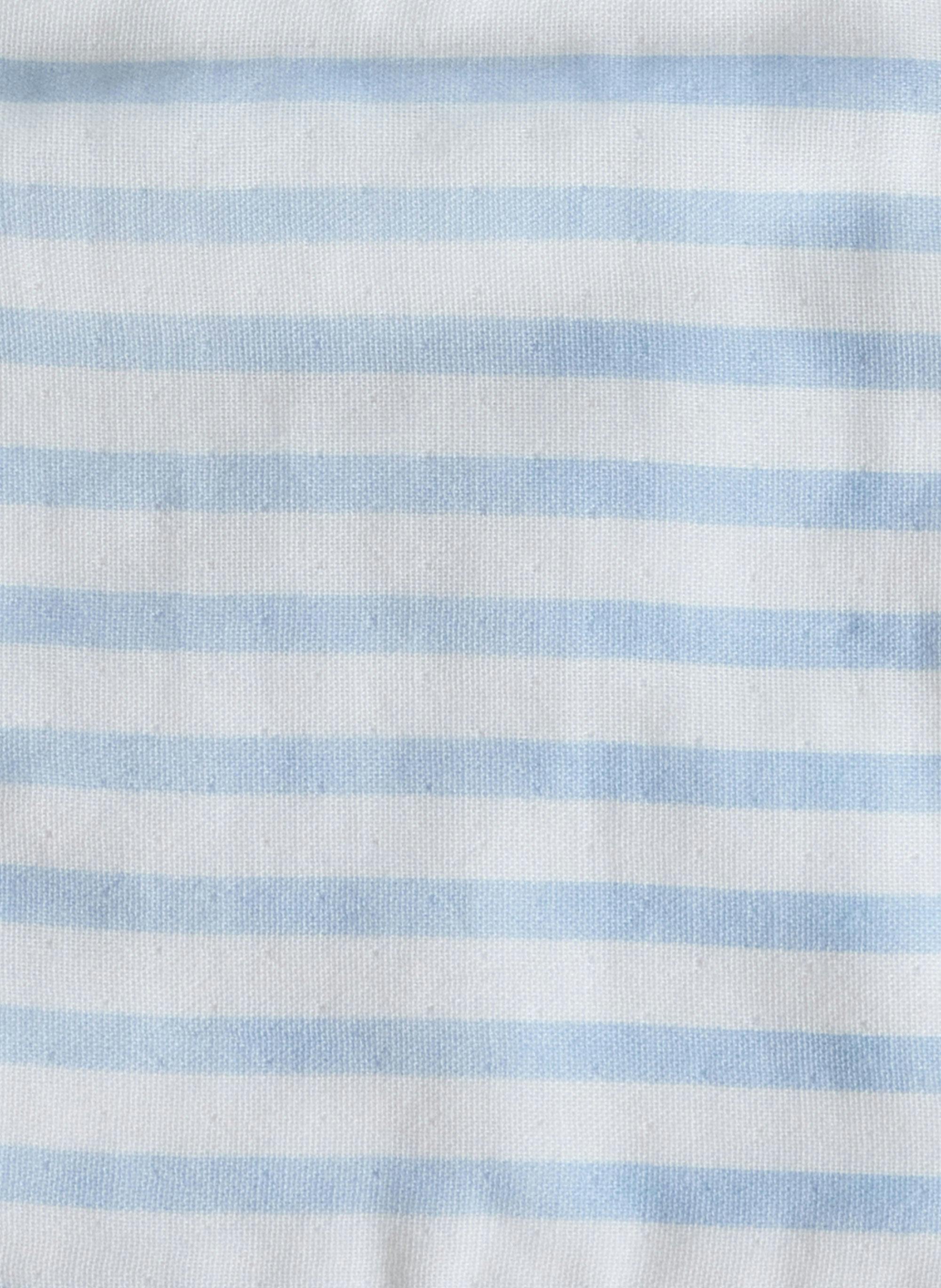 Baby Classic Bib - Blue & White Stripe