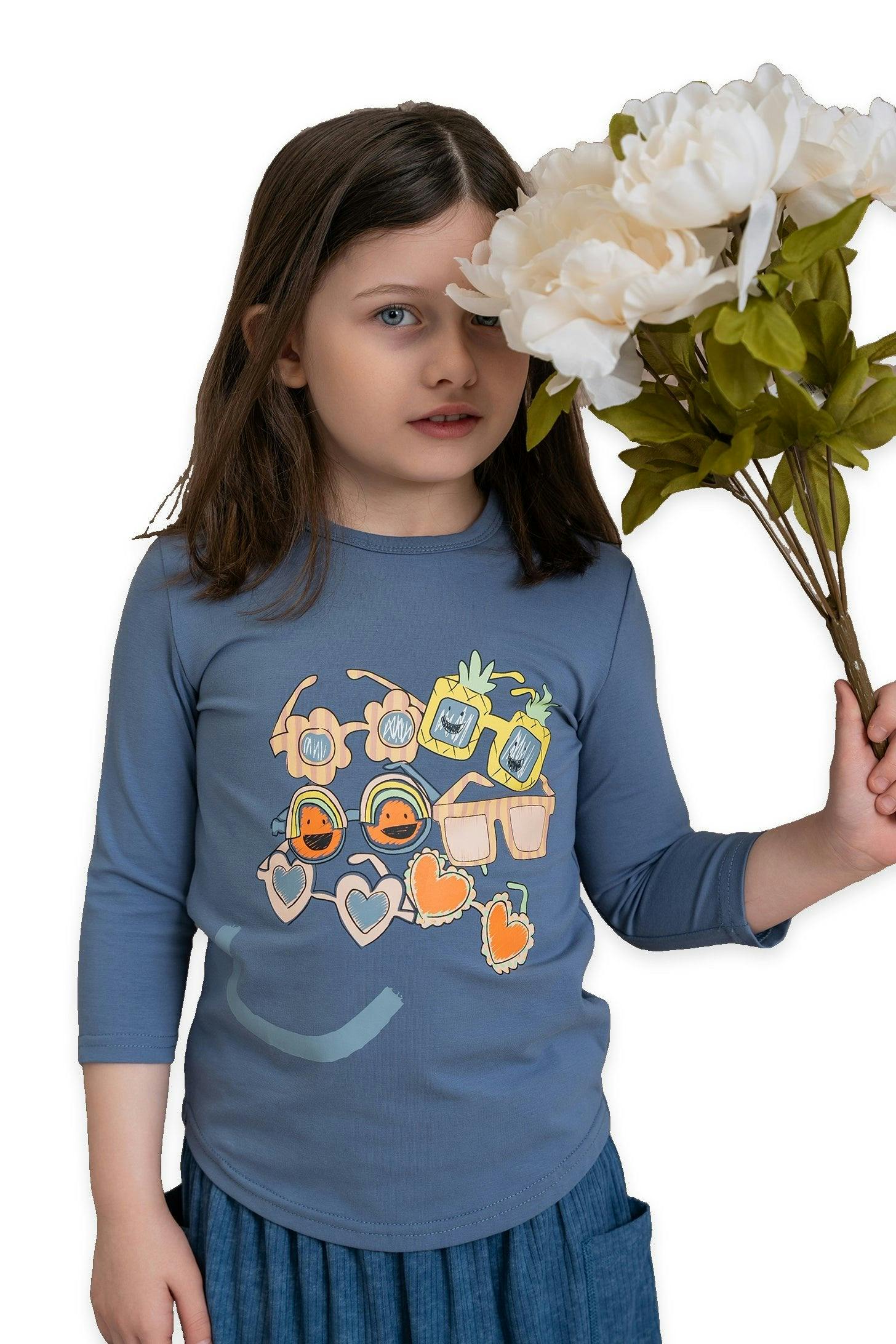 Smiley Sunglasses Print Tshirt