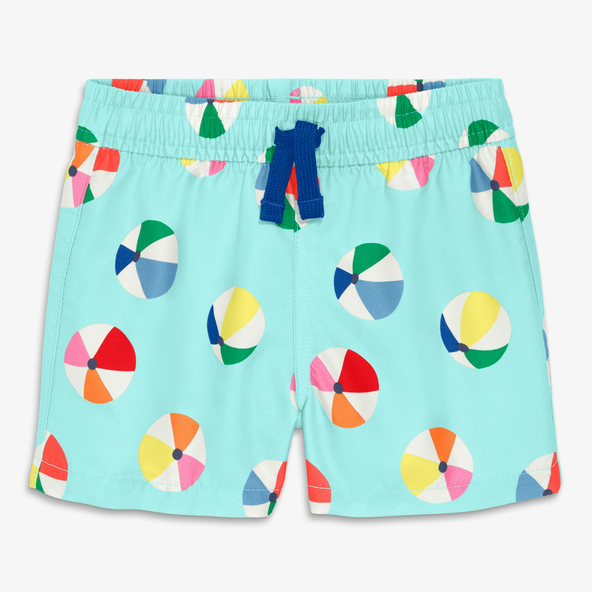Baby swim trunk in beach balls