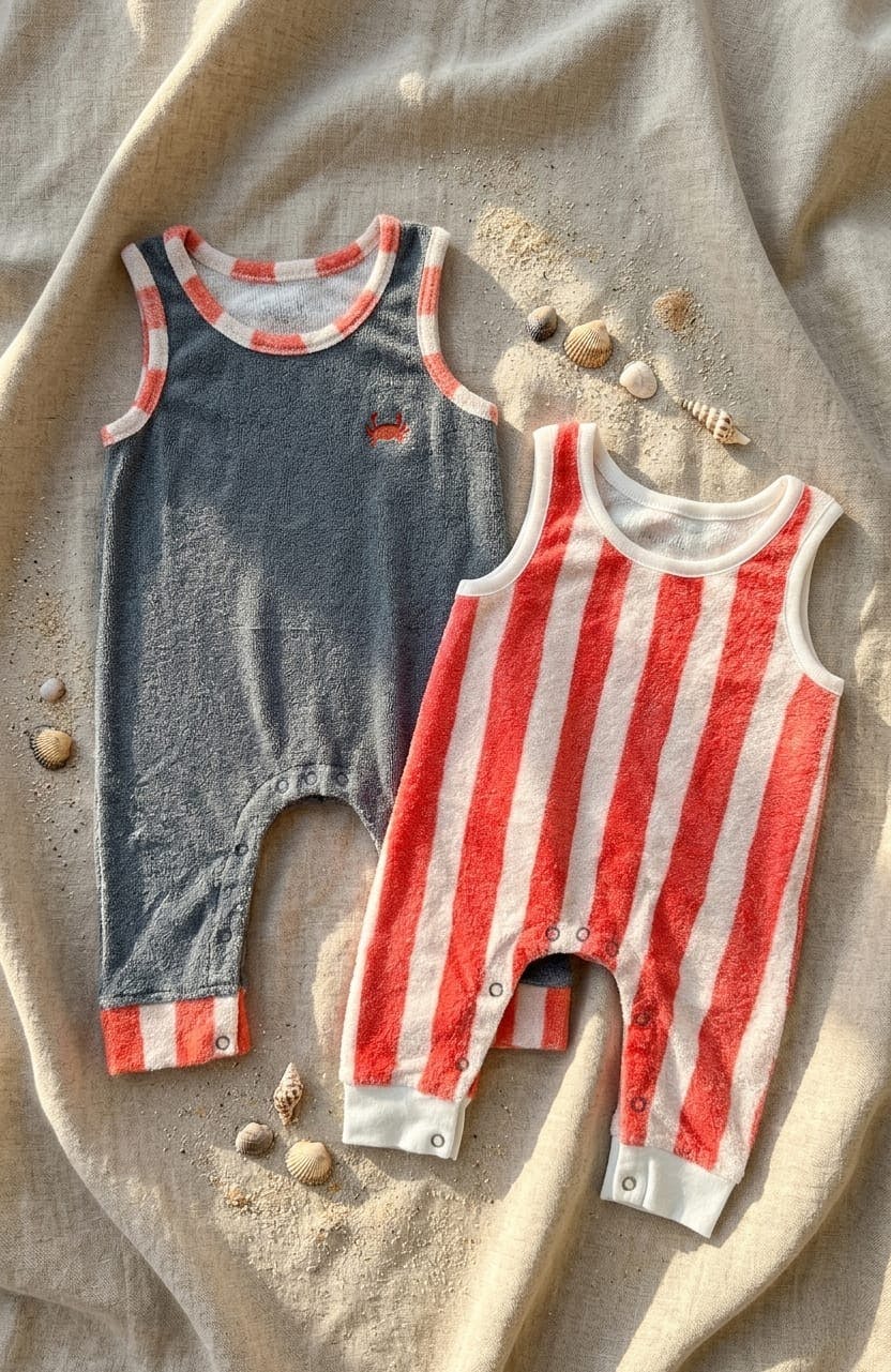 Hotel Del Drew Striped Tank Romper
