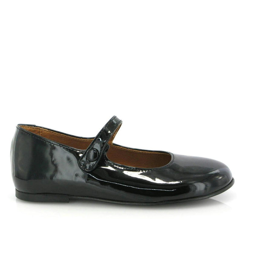 Patent Leather Mary Jane Ballerina, Black