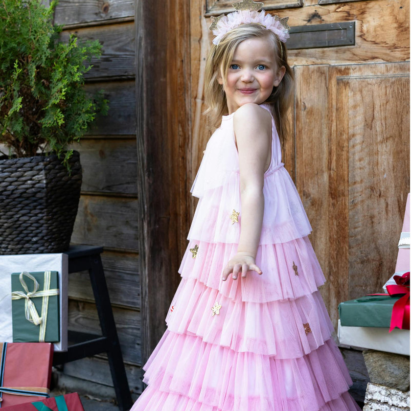 Christmas Tree Dress & Headpiece