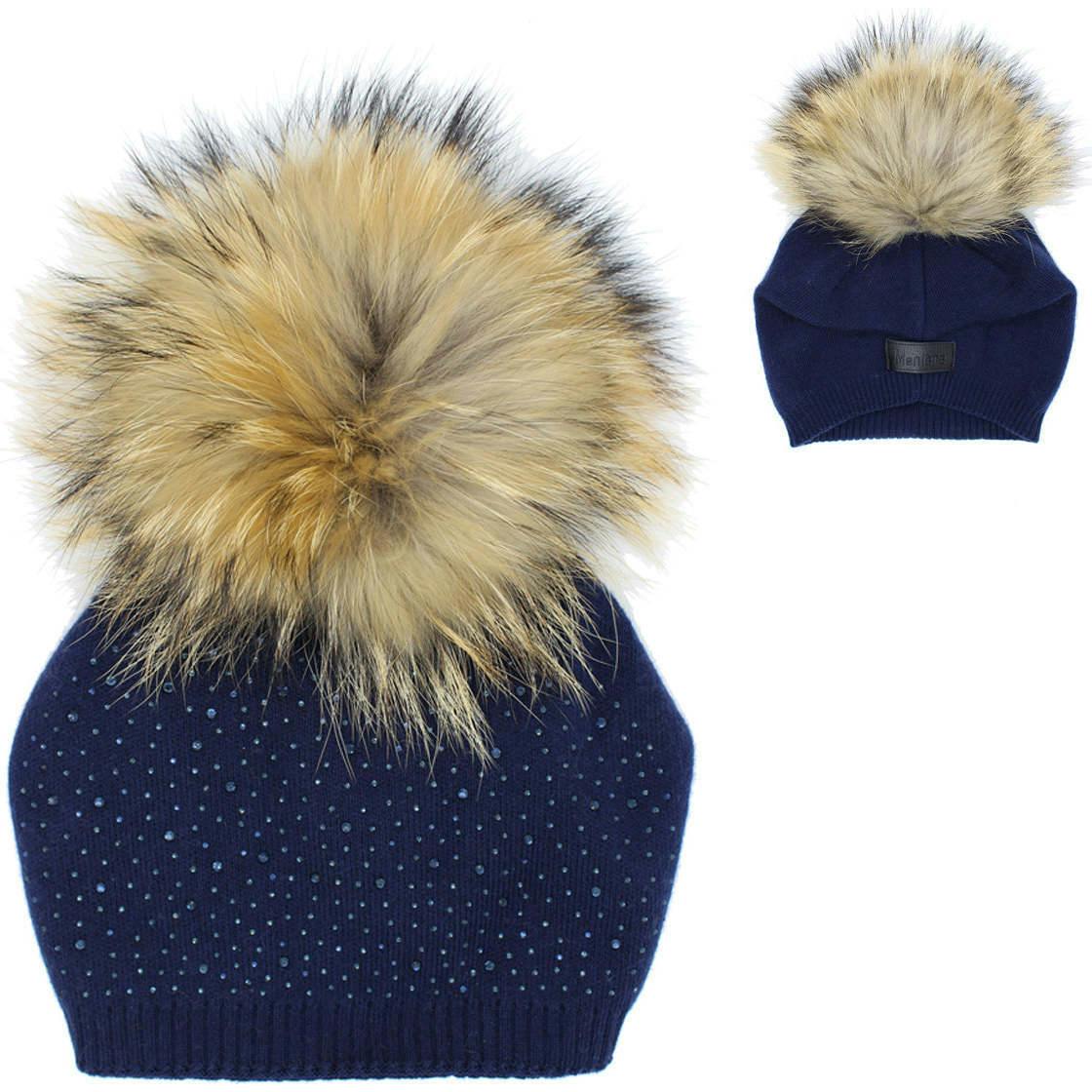 Knit Wool Faux Fur Pom Pom Hat