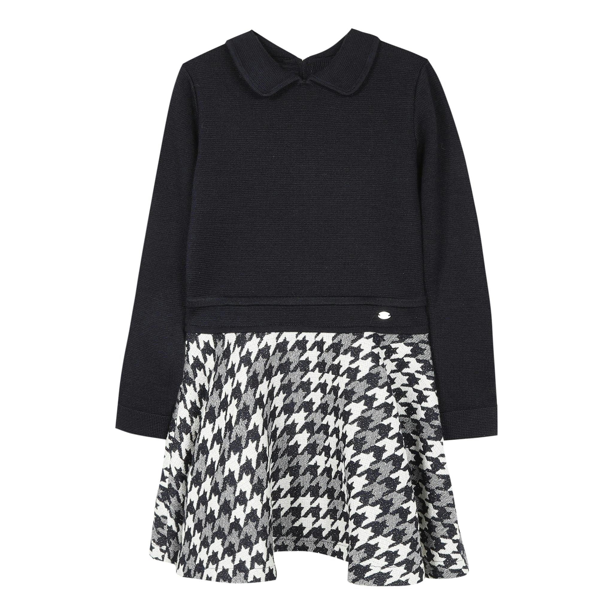 Navy wool knitted dress  - FINAL SALE