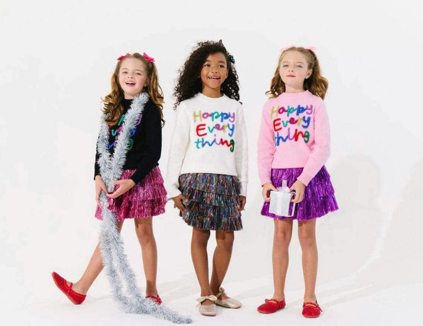Happy Everything Tinsel Sweater