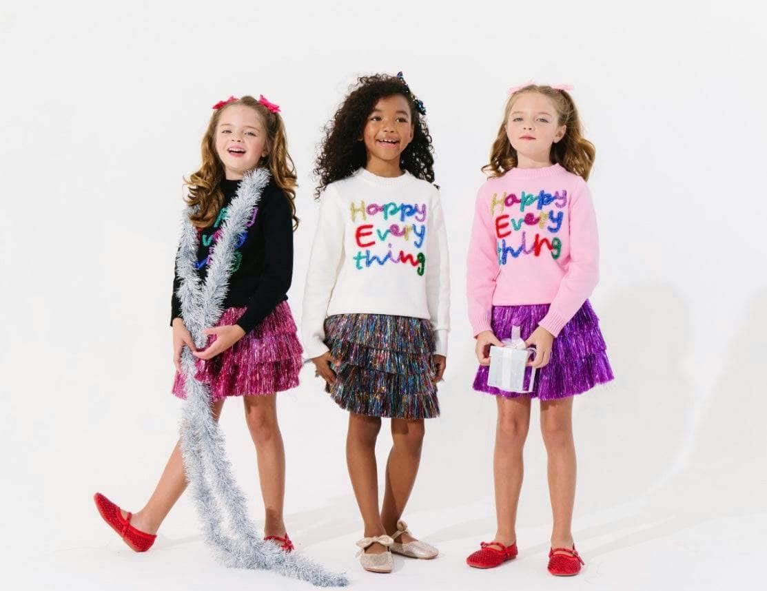 Happy Everything Tinsel Sweater