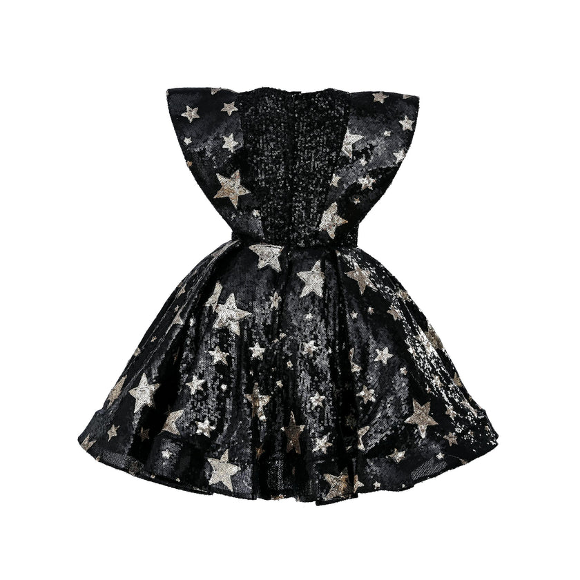 Black Starlit Rivior Dress