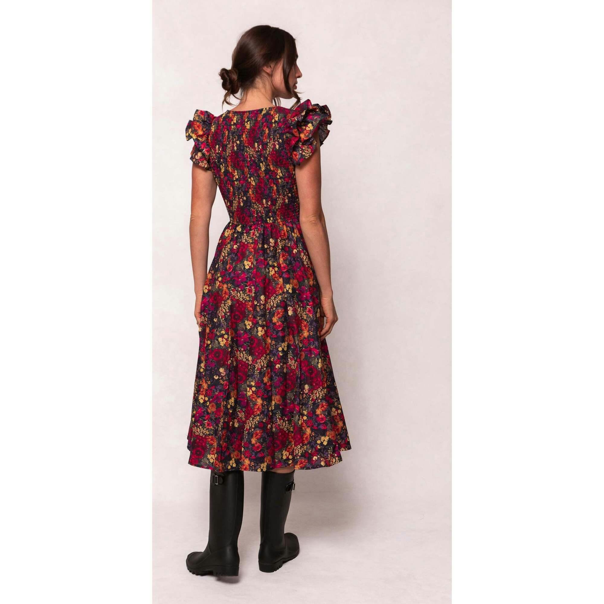 Hattie Dress in Night Garden