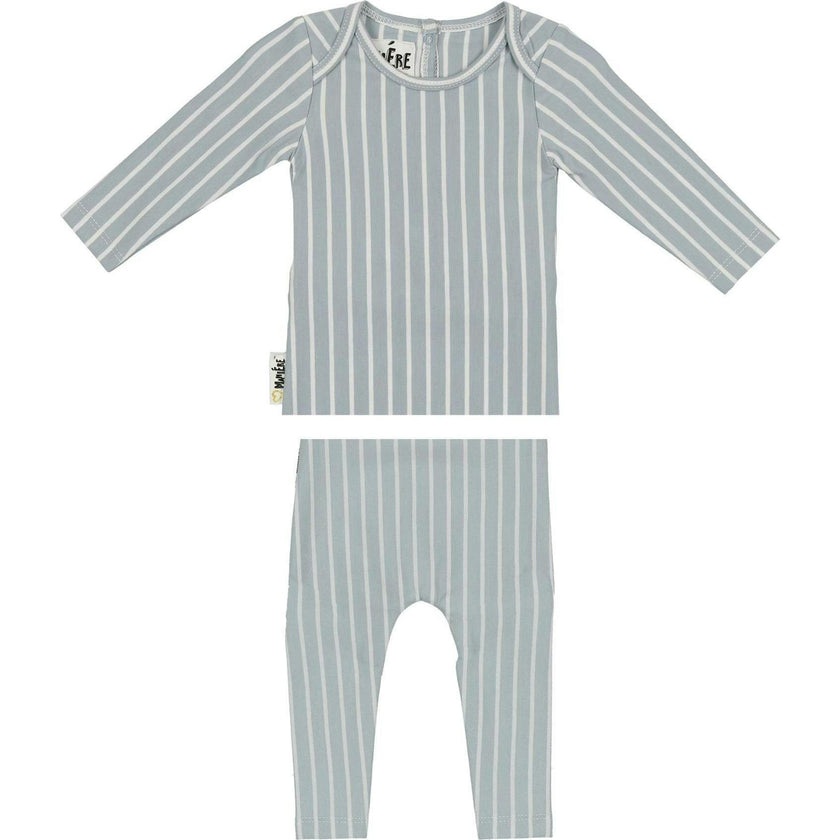 Vertical Pinstripe Loungewear Set