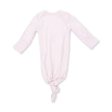 Solid Mauve Morn - Knotted Gown and Knot Headband