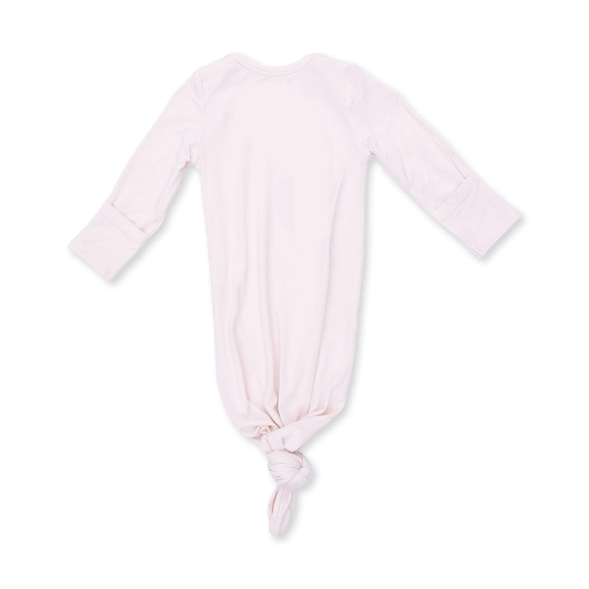 Solid Mauve Morn - Knotted Gown and Knot Headband