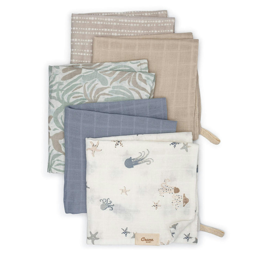 Cove Sea Life Cotton Washcloth (Set of 5)