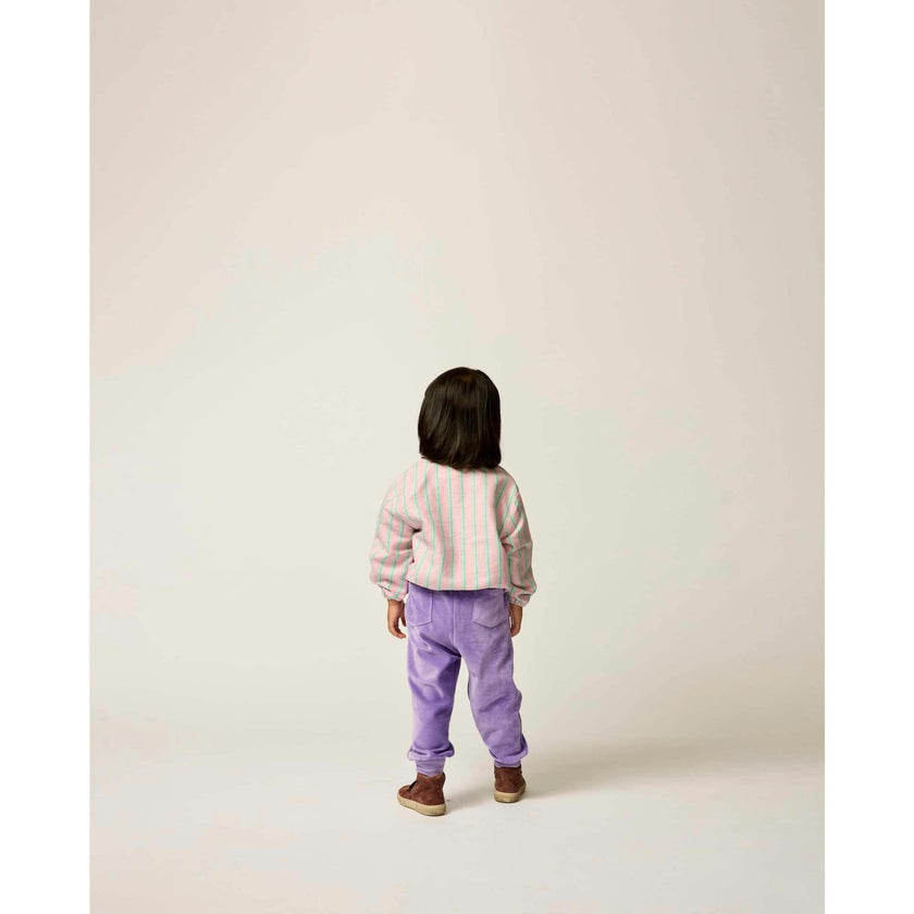 Velour Weekend Jogger in Violet