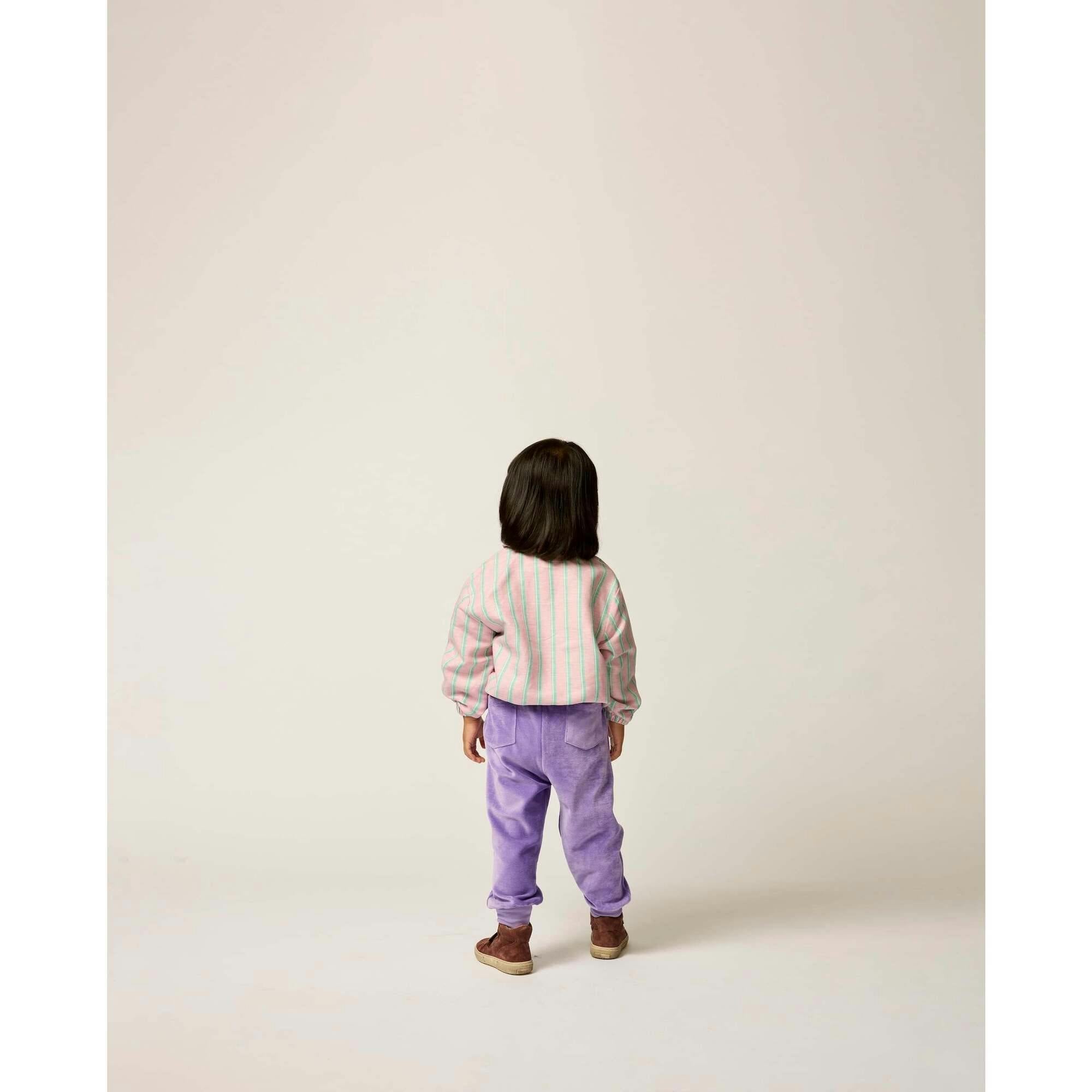 Velour Weekend Jogger in Violet