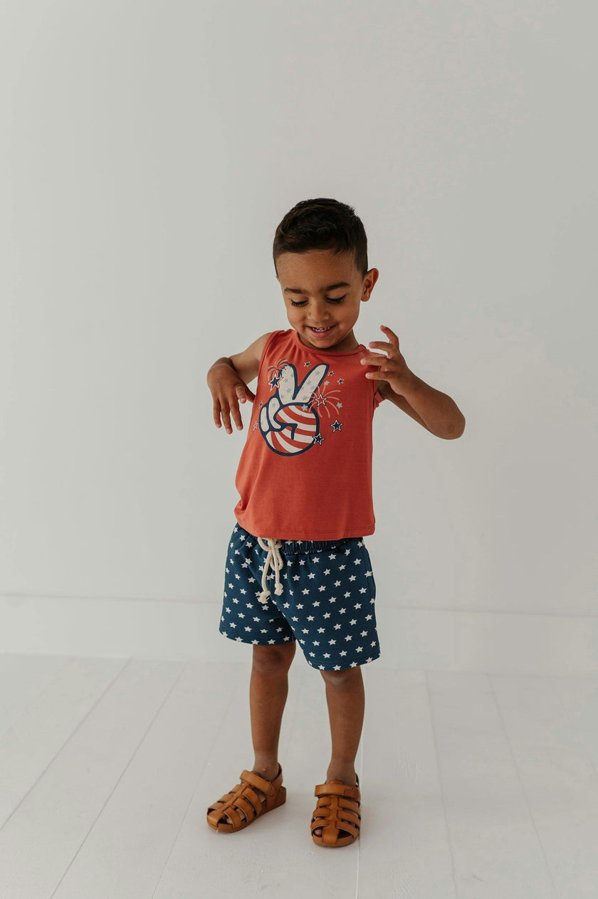 Boys Tank Top in American Truck