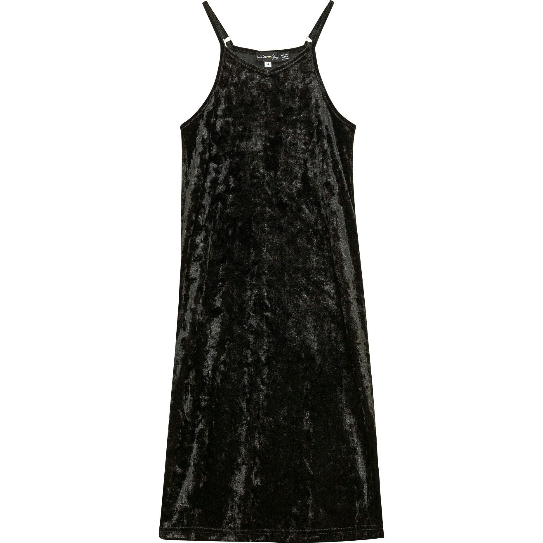 Crushed Velour Maxi Jumper Black