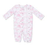 Golf Toile Pink - Convertible Gown and Knot Headband