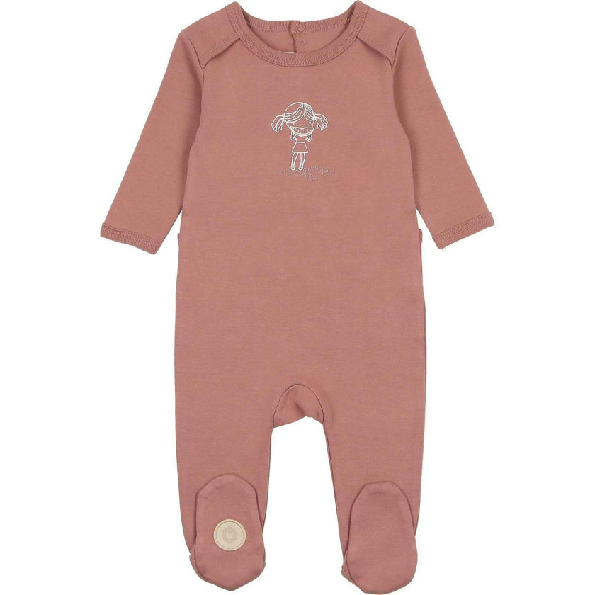 Melon Bites Girls' Footie Rose