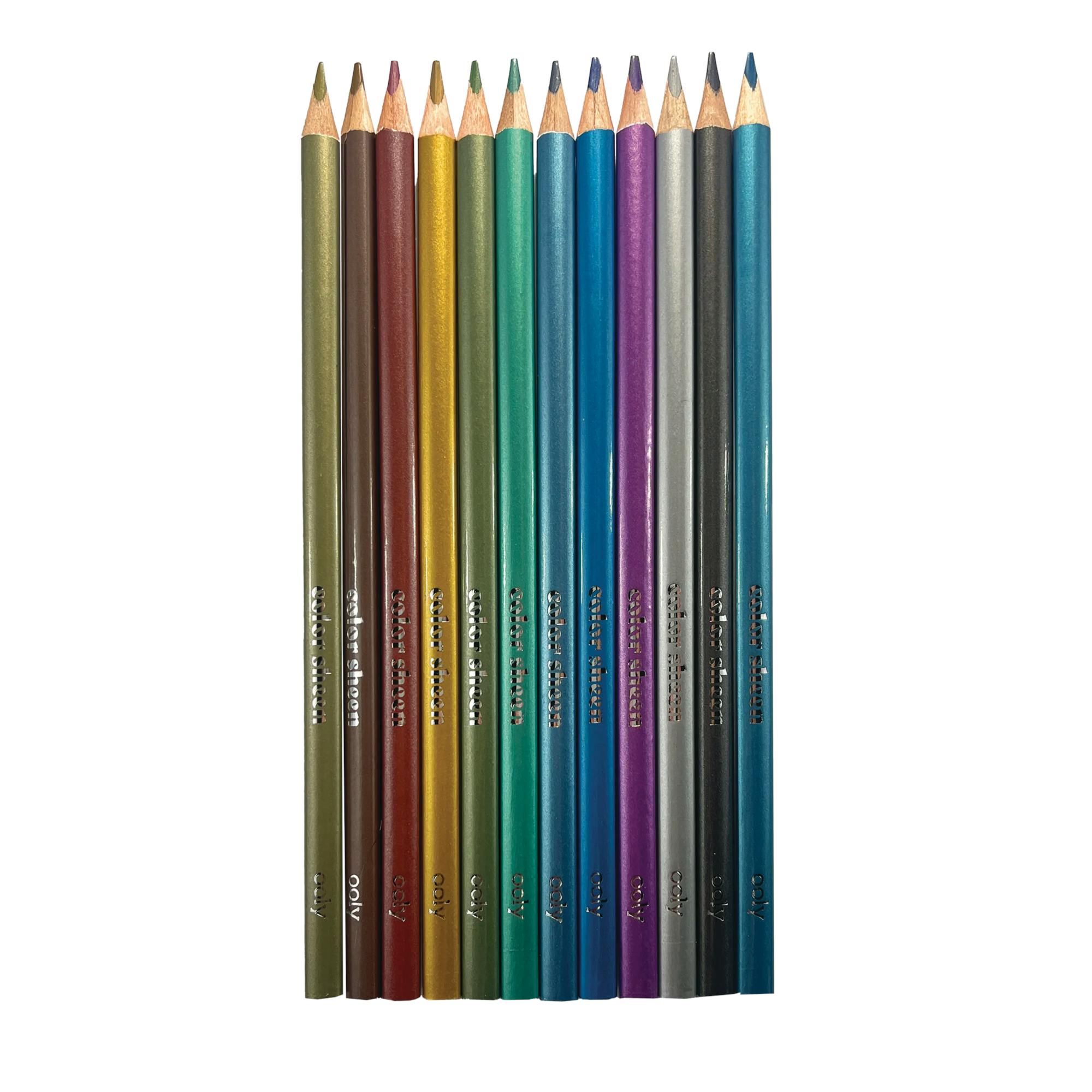 Color Sheen Metallic Colored Pencils - Set of 12