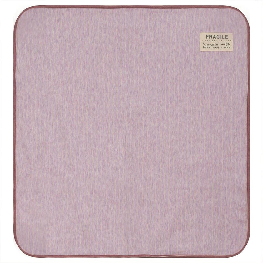 Stripe Stretch Knit Blanket Mauve