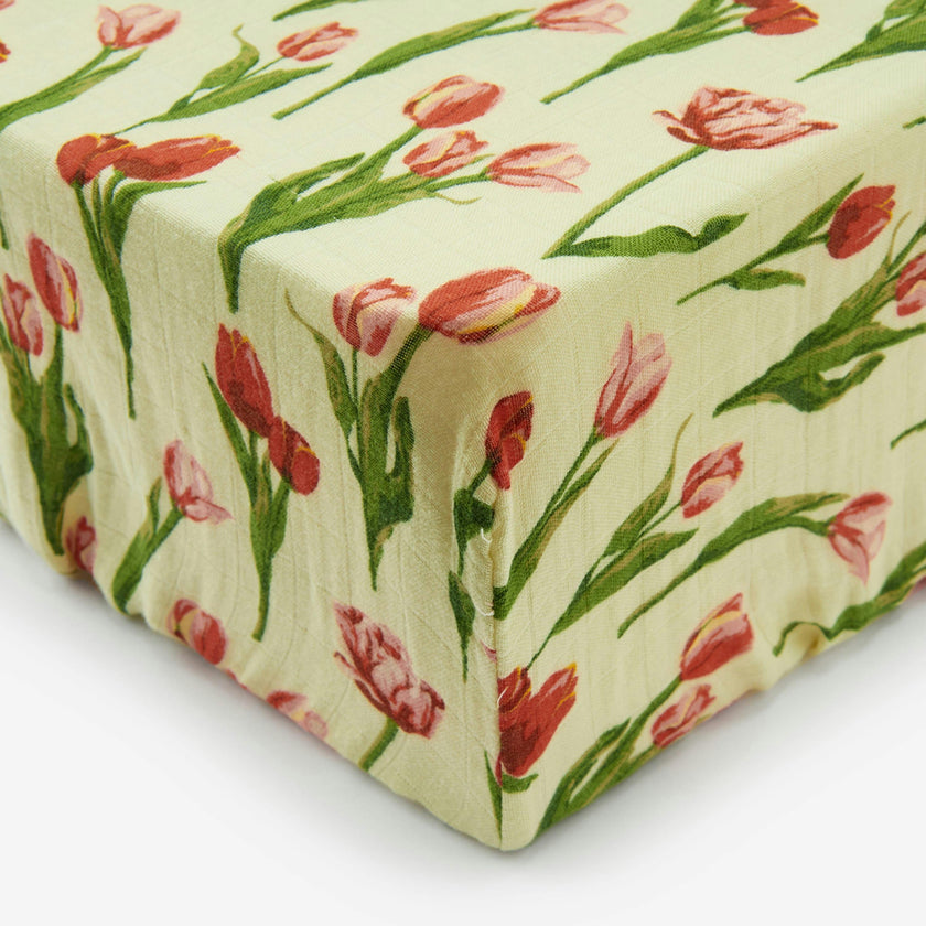 Tulip Bamboo Crib Sheet