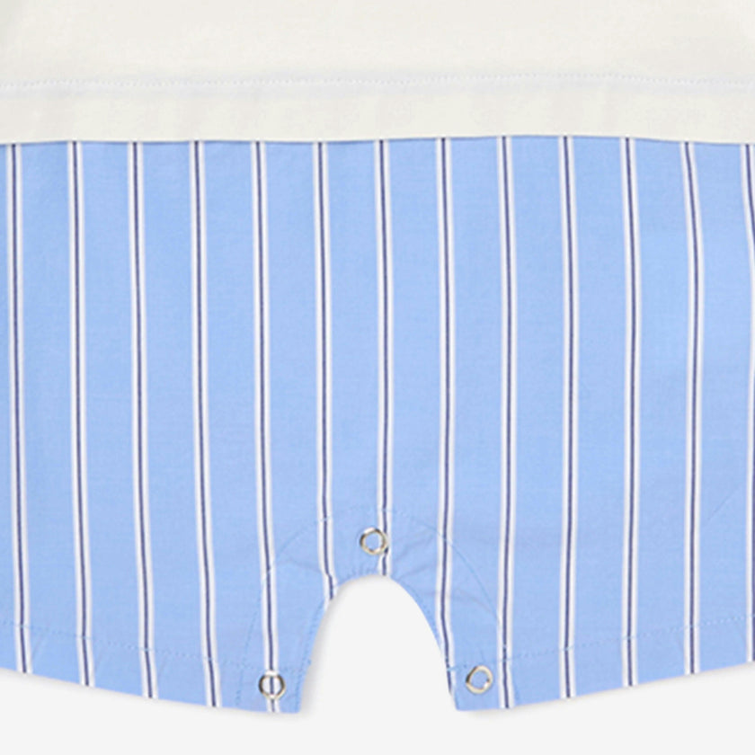 Sky Blue Bookish Mix Romper