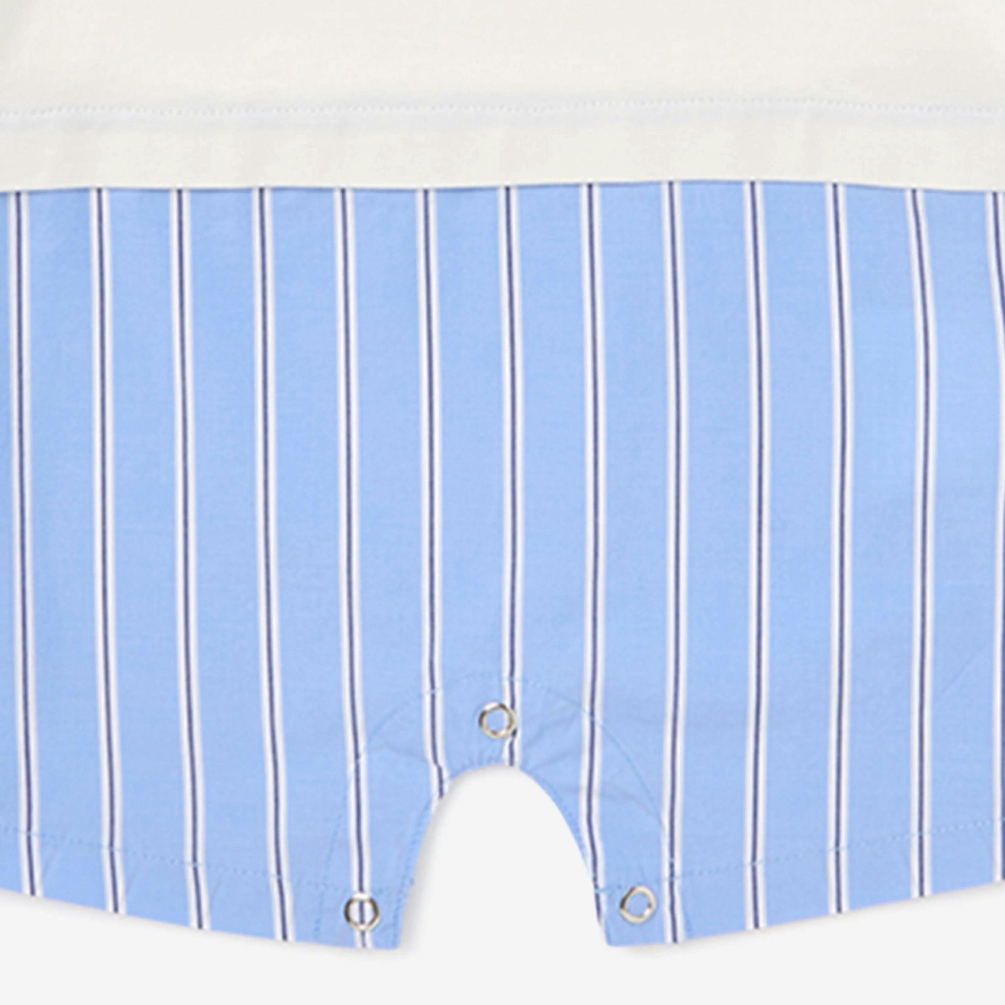 Sky Blue Bookish Mix Romper