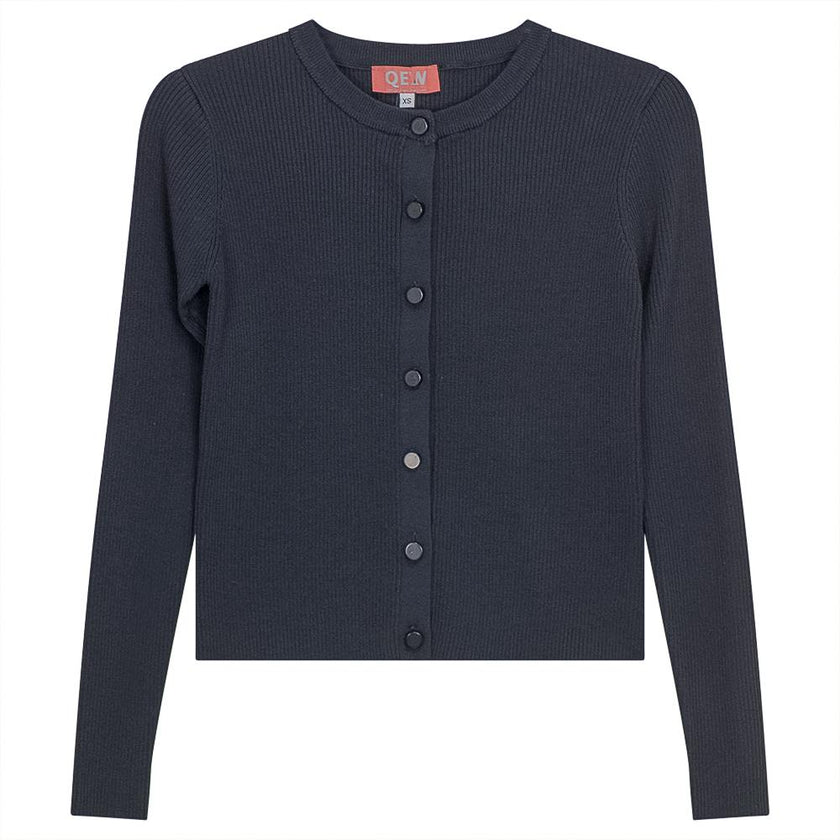 Cropped Knit Cardigan