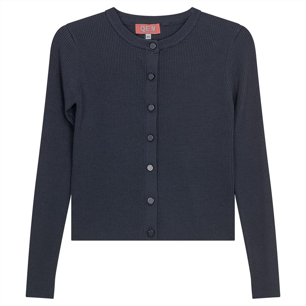 Cropped Knit Cardigan