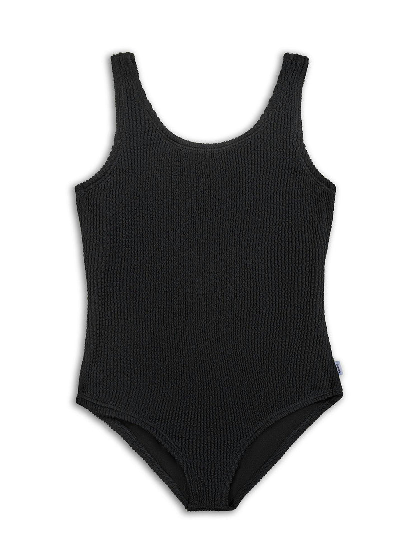 Ester Crinkle One Piece Swimsuit - Black