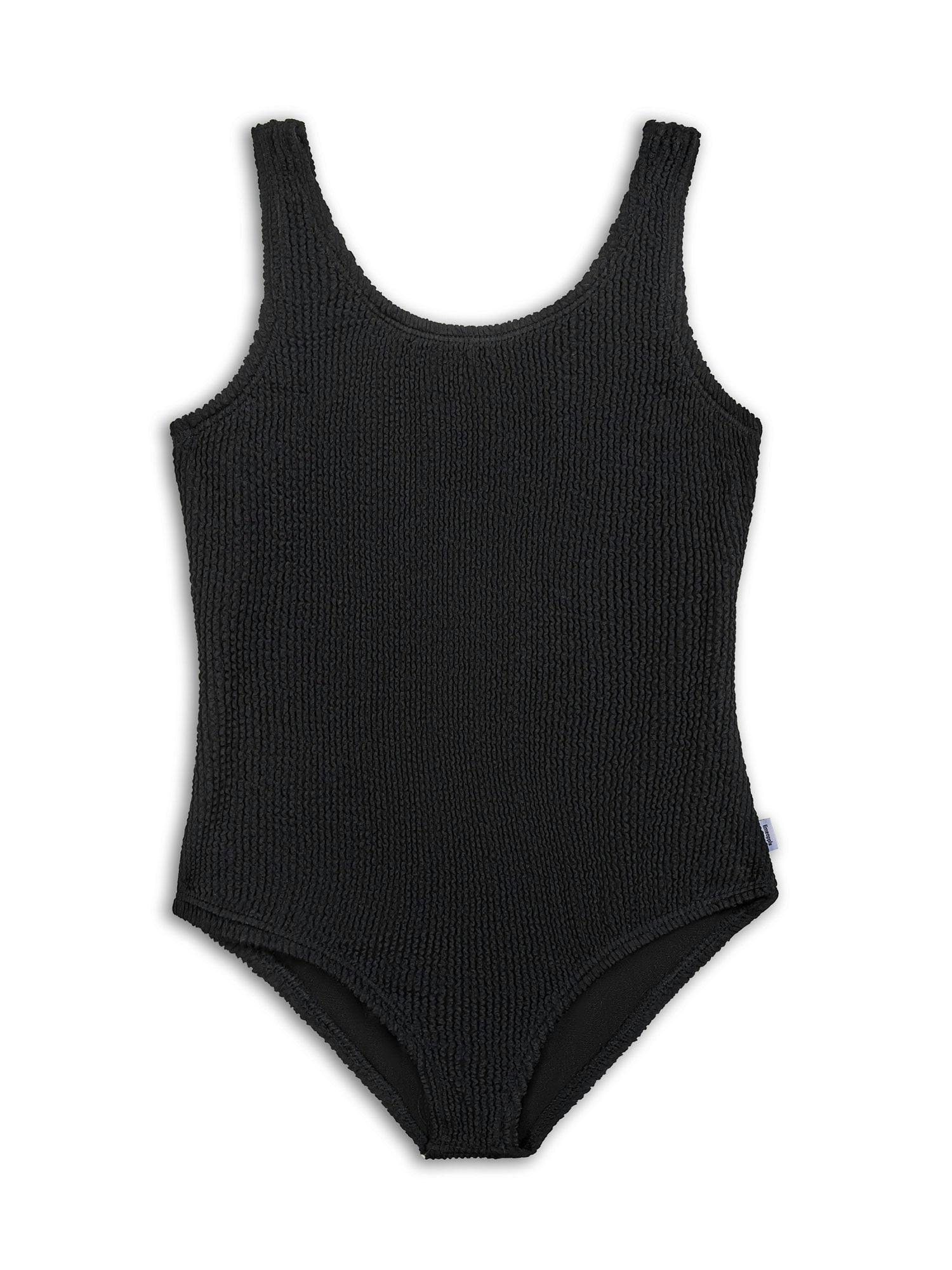 Ester Crinkle One Piece Swimsuit - Black
