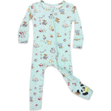 Valentines Pups Bamboo Convertible Footie