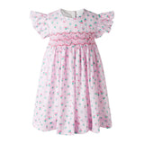 Flutter Sleeve Floral Smocked Dress and Bloomers