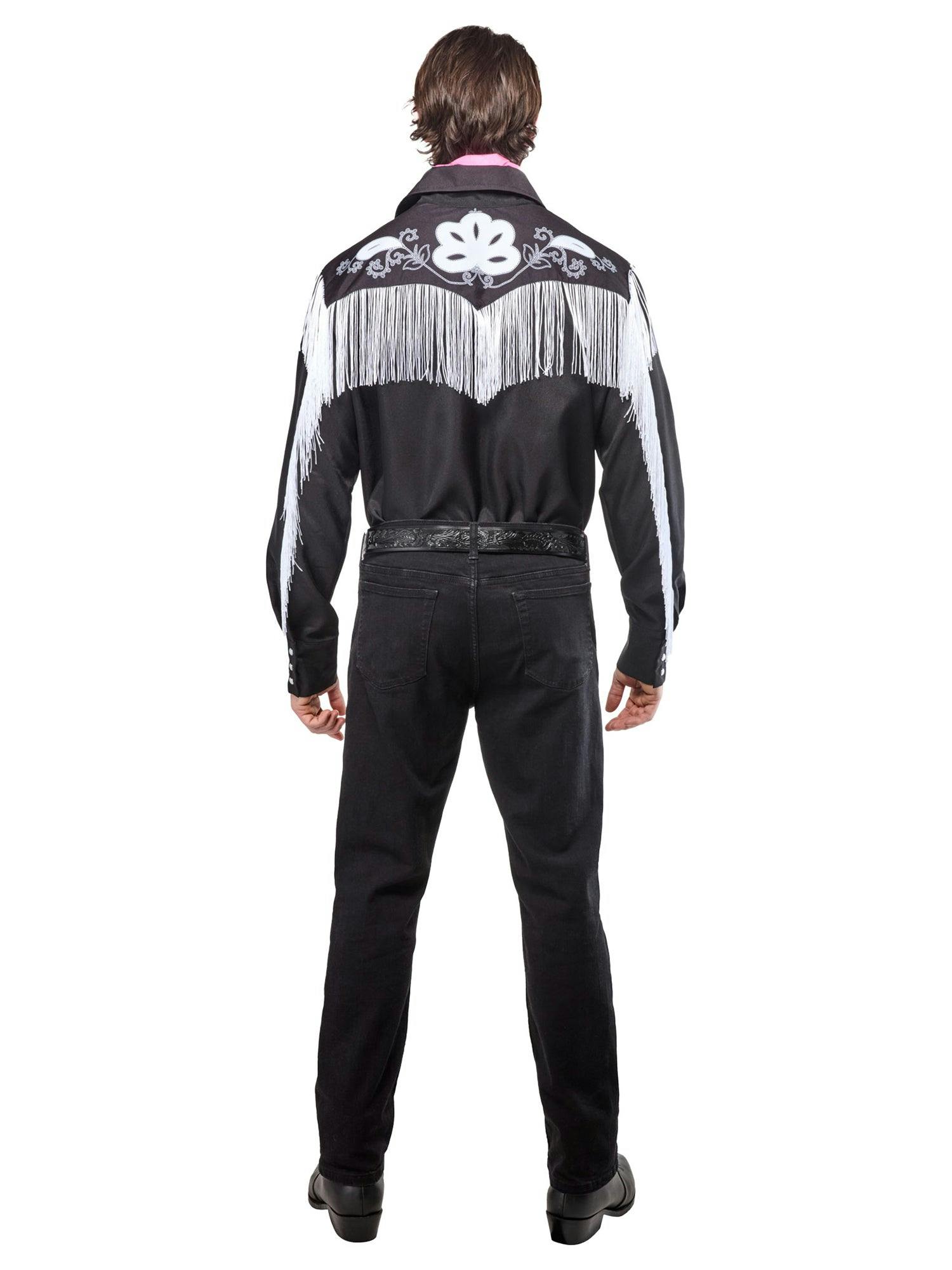 Men's Barbie Movie Western Ken Costume Top and Scarf