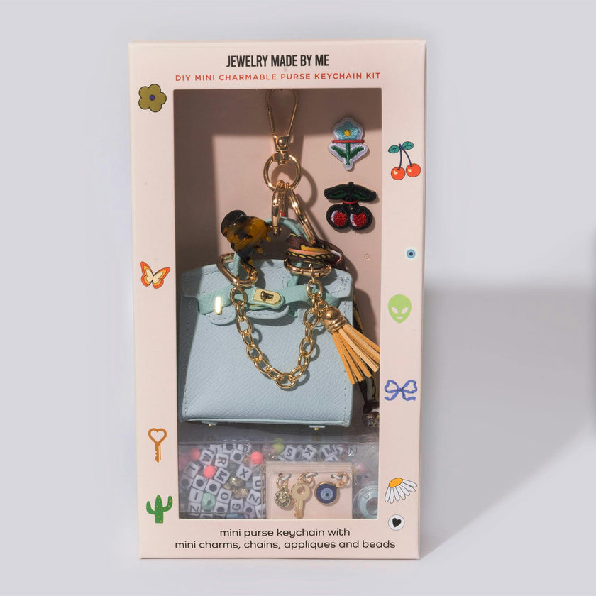 Blue Mini Purse Keychain Kit