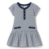 Striped Dropwaist Dress, multicolor
