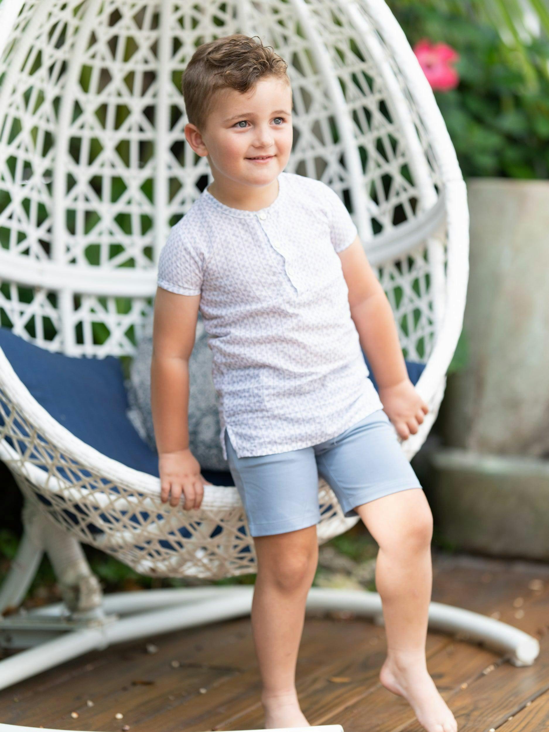 Geometric Design Boys Shirt