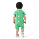 Infant Boys Printed Polo Romper | Bunny & Carrot