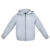 Blue Hooded Puffer Jacket