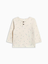 Reef Long Sleeve Henley - Peak / Ivory