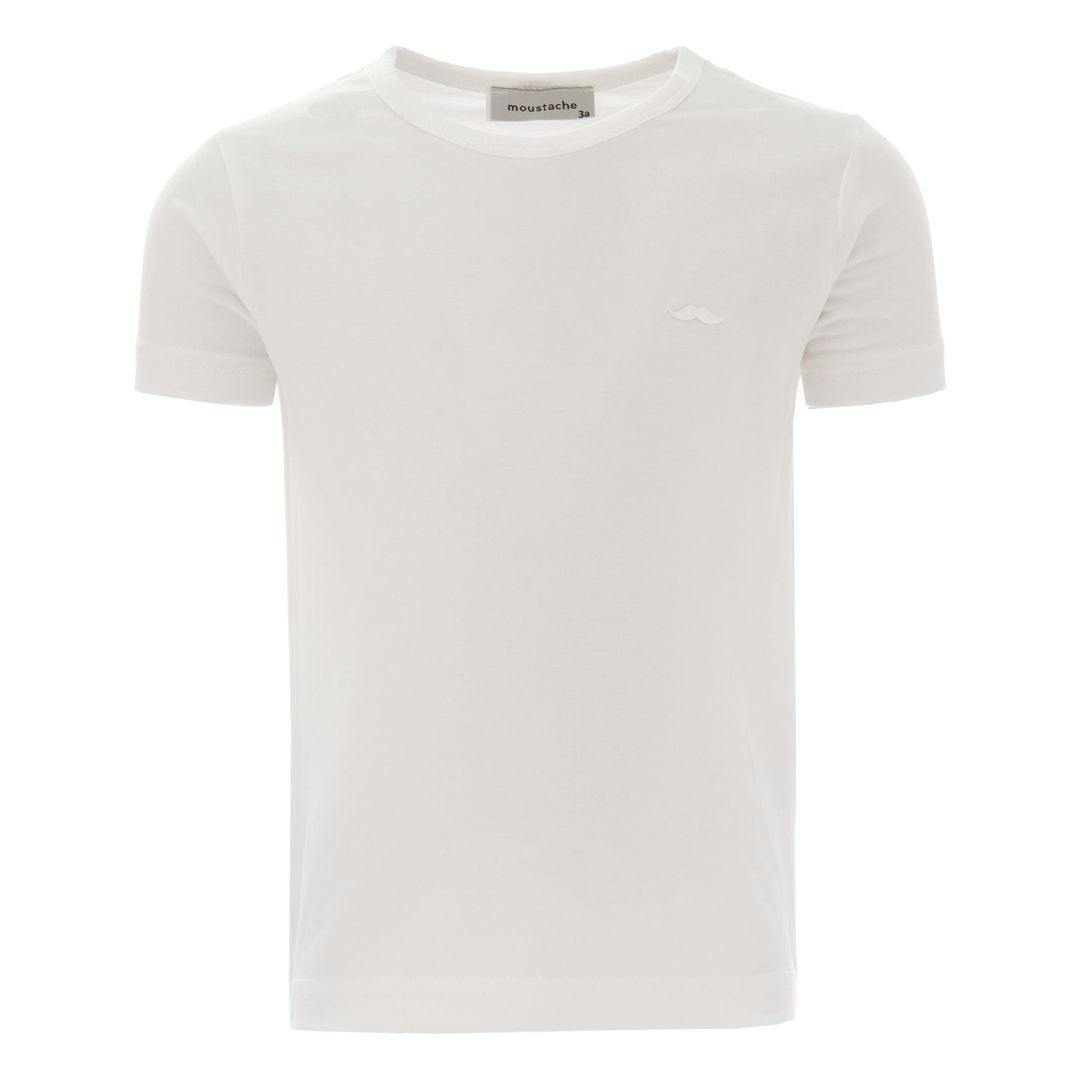 Moustache Boys Off-White Basic T-Shirt