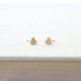 Heart Crystal Stud Earrings