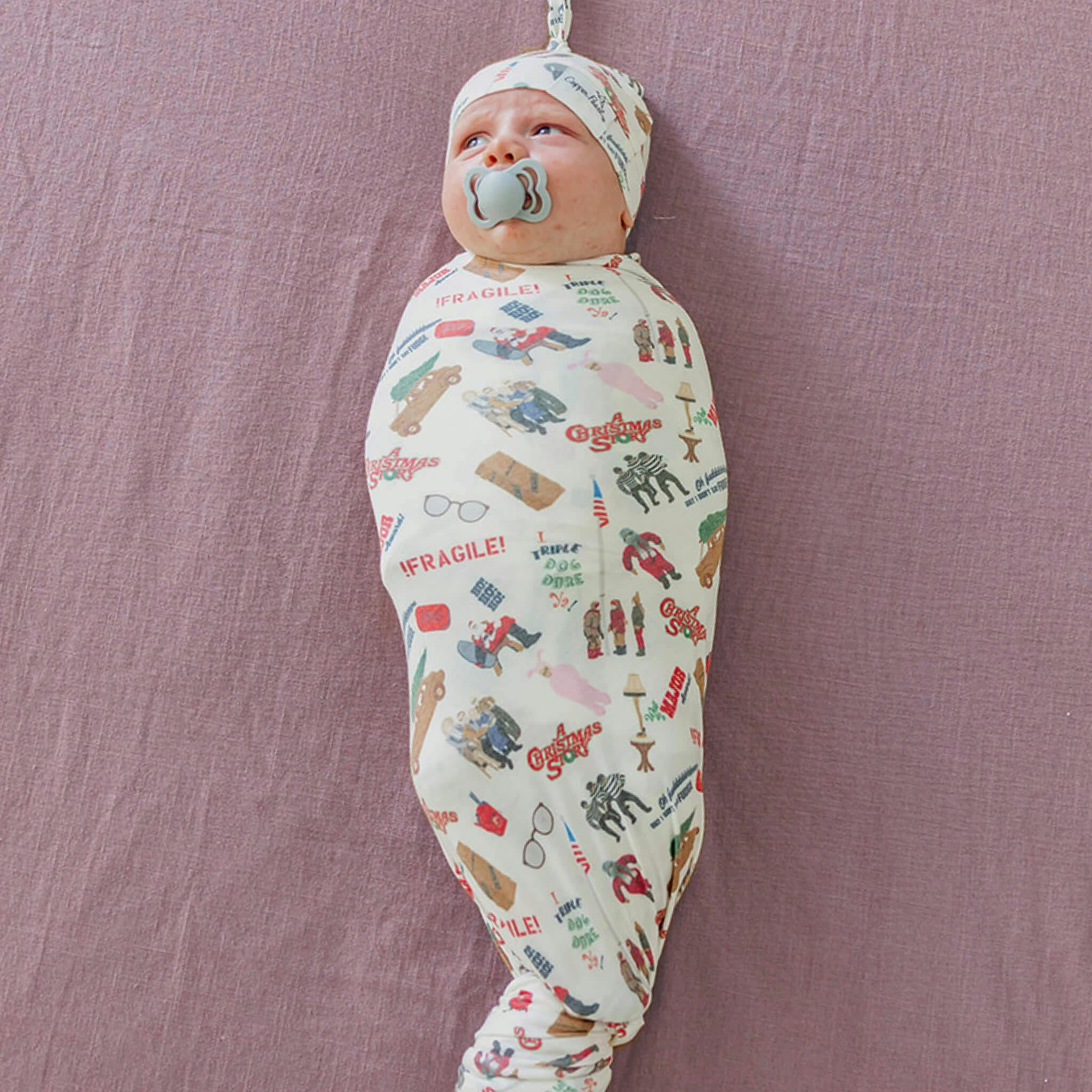 Knit Swaddle Blanket - A Christmas Story