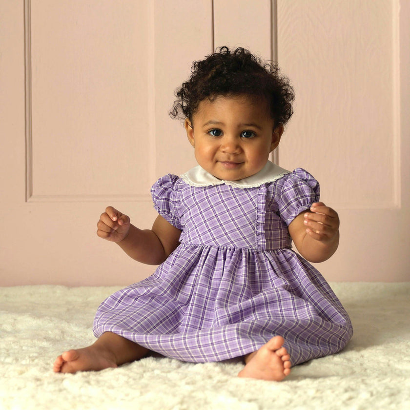 Check Frill Front Dress & Bloomers