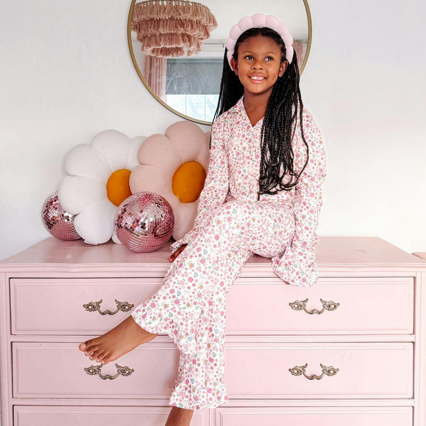 Berry Floral Two-Piece Set
