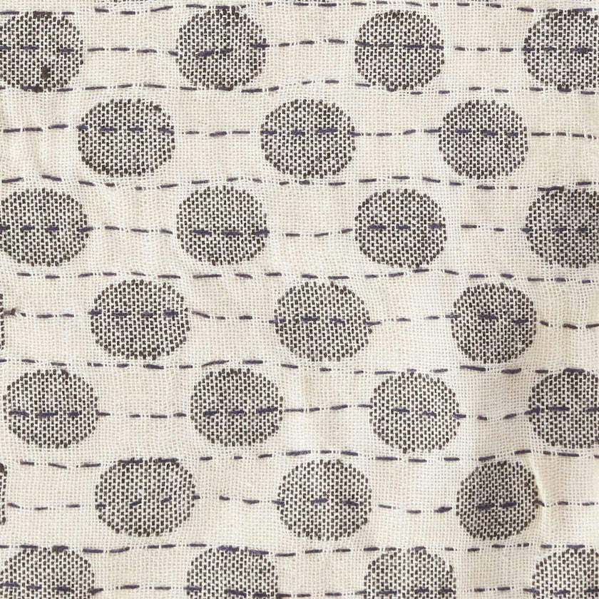 Artisan Hand Loomed Placemat - Navy Dots - 14" x 19"- Set of 4